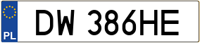 Truck License Plate